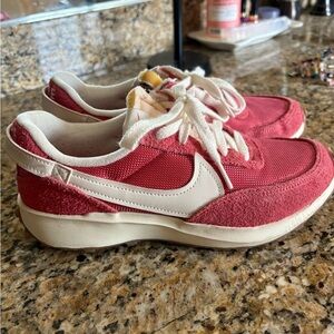 Nike Red and White Women's Sneakers